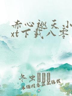 赤心巡天小说txt下载八零