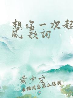 想你一次起一阵风 歌词