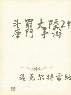 斗罗大陆2绝世唐门 手游