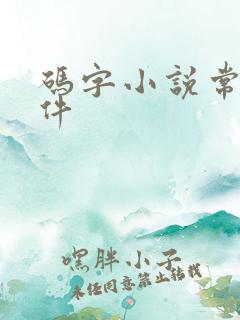 码字小说常用软件