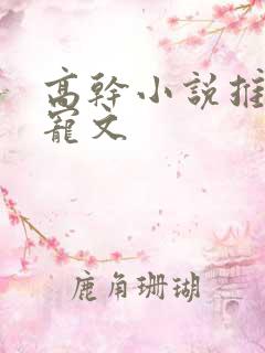 高干小说推荐甜宠文