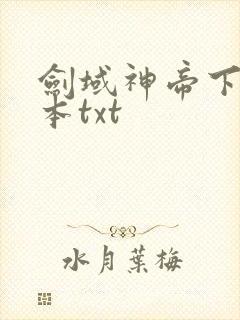 剑域神帝下载全本txt
