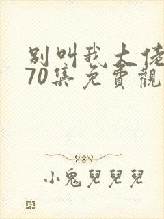 别叫我大佬短剧70集免费观看视频