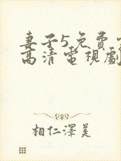 妻子5免费完整高清电视剧在线看