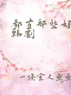 都有哪些好看的韩剧