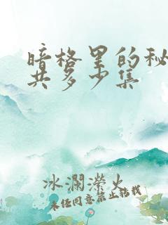 暗格里的秘密一共多少集