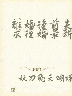 离婚后前夫哭着求复婚最新