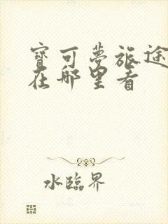 宝可梦旅途动漫在哪里看