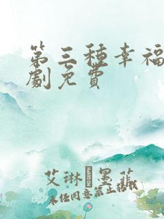 第三种幸福电视剧免费