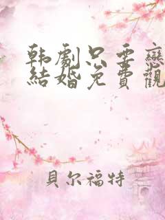 韩剧只要恋爱不结婚免费观看