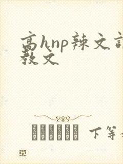 高hnp辣文调教文