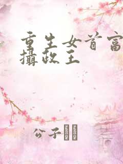 重生女首富娇养摄政王