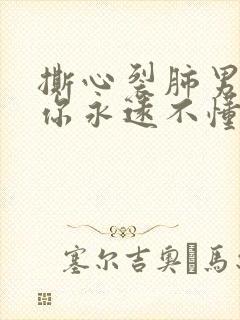 撕心裂肺男声版你永远不懂我