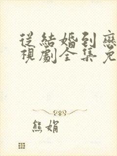 从结婚到恋爱电视剧全集免费观看