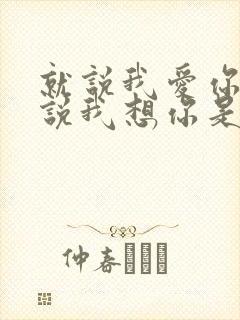 就说我爱你,就说我想你是什么歌