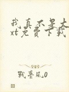 我真不是大佬txt免费下载