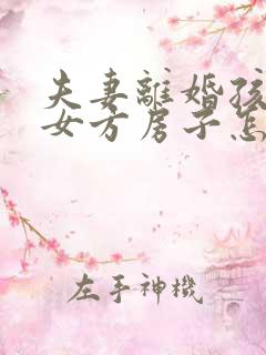 夫妻离婚孩子归女方房子怎么判