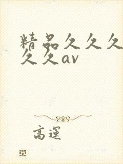 精品久久久久久久久av