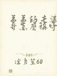 弟弟的老婆的哥哥怎么称呼