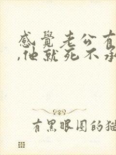 感觉老公有外遇,他就死不承认怎么办