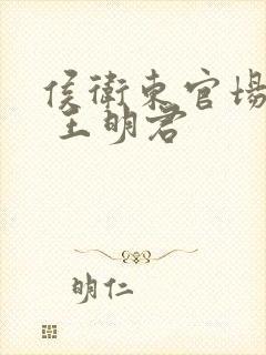 侯卫东官场笔记 王明君