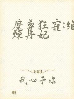 魔尊狂宠:绝色炼丹妃