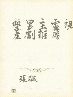 双男主电视剧国产剧推荐