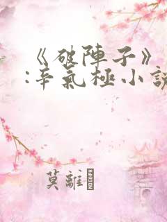 《破阵子》作者:辛气极小说