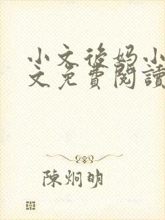 小文后妈小说全文免费阅读最新章节