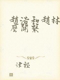 赵浩和赵林林什么关系