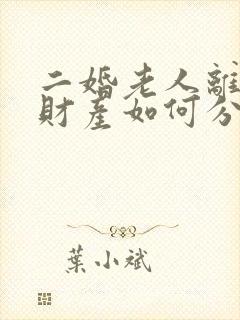 二婚老人离婚后财产如何分配