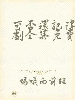 可否还记得我短剧全集免费观看