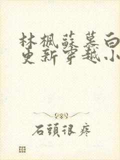 林枫苏慕白超前更新穿越小说全本免