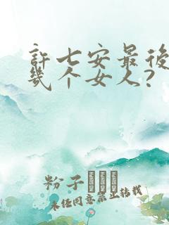 许七安最后娶了几个女人?