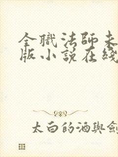 全职法师未删减版小说在线观看