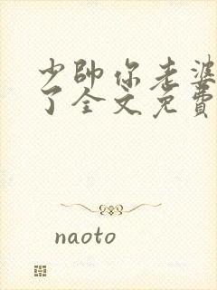 少帅你老婆又跑了全文免费了阅读全文