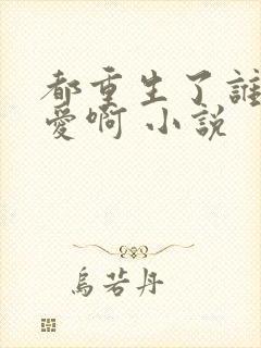 都重生了谁谈恋爱啊 小说