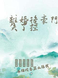 离婚后豪门前夫失了控