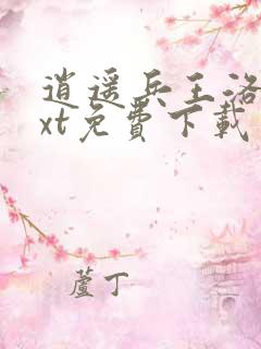 逍遥兵王洛天txt免费下载