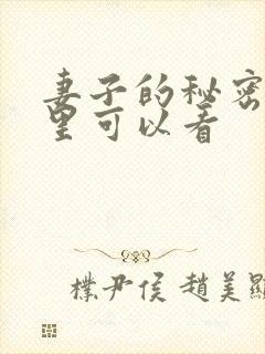 妻子的秘密在哪里可以看