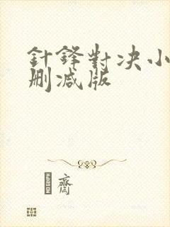 针锋对决小说无删减版