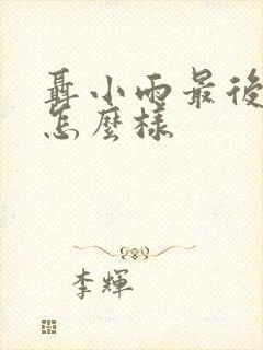 聂小雨最后结局怎么样