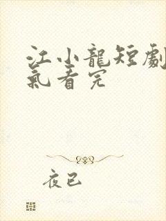 江小龙短剧一口气看完