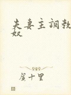 夫妻主调教夫妻奴