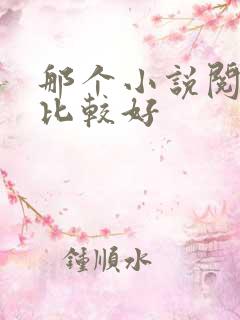 那个小说阅读器比较好