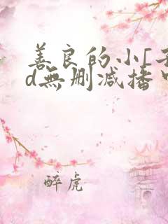 善良的小[子hd无删减播中文字幕