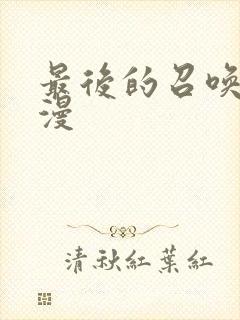 最后的召唤师国漫