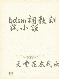 bdsm调教训诫小说