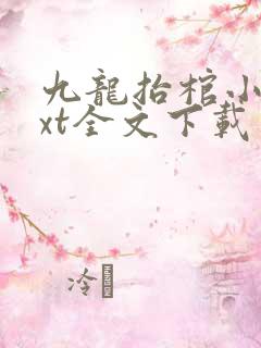 九龙抬棺小说txt全文下载