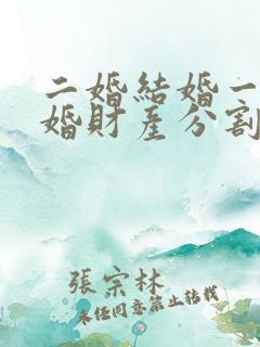 二婚结婚一年离婚财产分割